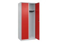 locker,HxBxD 1850x800x500mm,2vak,vak B 400mm,cil.-slot,staand op vloer