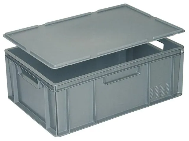 Deksel Voor Euronorm Stapelkrat Lxb 600X400Mm Grijs