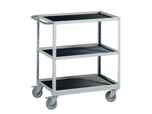 ESD-etagewagen,draagverm. 90kg,3etage(s),etage(s) met rubber laag