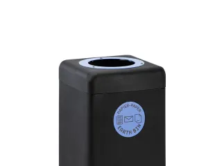 Afvalbak 90 liter EarthBin Zwart Blauw - 3