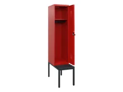 locker met bank,HxBxD 1950x400x815mm,1vak,vak B 400mm,draaigrendel
