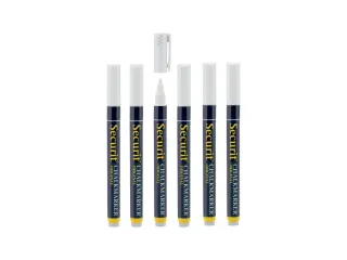 Krijtstift Securit Sma-100 Rond 1-2mm Wit 7 Stuks - 1