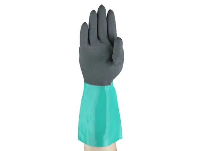 Handschoen Alphatec 58-535W Antraciet Groen Volledig Gecoat Maat 9