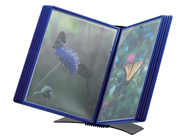 Bureaustandaard Djois Flex-O-Frame Premium A4 10-tassen blauw