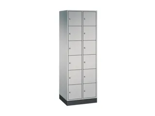 lockerkast,HxBxD 1950x620x500mm,2x6vakken,cil.-slot,sokkel - 2
