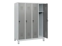 schoollocker,HxBxD 1630x1200x500mm,4vak,vak B 300mm,draaigrendel