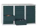 ladekast HxBxD 900x1500x500mm 15laden RAL7035 front RAL7016