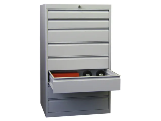 Ladenkast HxBxD 1200x715x600mm 8 Laden Ral7035