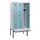 locker met bank,HxBxD 1950x900x815mm,3vak,vak B 300mm,draaigrendel