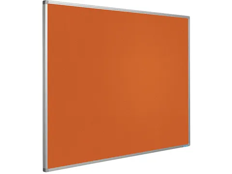 Prikbord Bulletin Oranje 120x300cm Softline Profiel 16mm