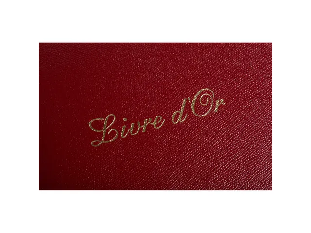 Gastenboek Alpille 2 6x22cm 140bl rood