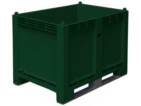 Stapelcontainer Pp Hxbxd 850x1200x800mm 550 Liter 2Sledepoten Groen