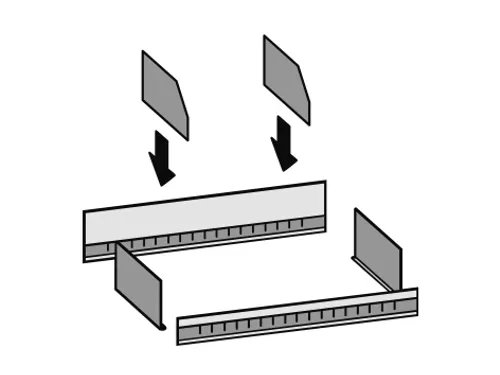 stortgoedbak,v. inhaakstelling,BxD 1000x500mm,staal verzinkt