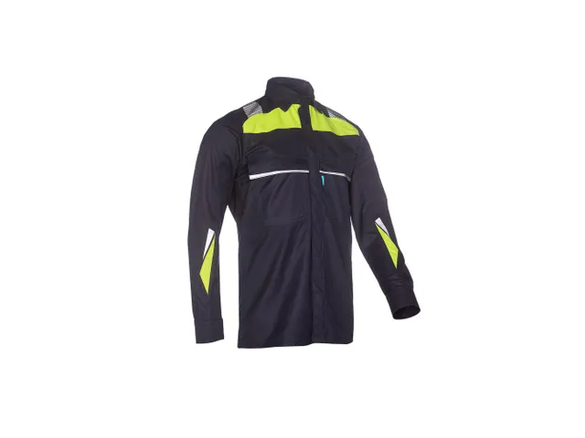 Sioen 076V Rufford overhemd, maat 2XL, blauw/geel, per stuk