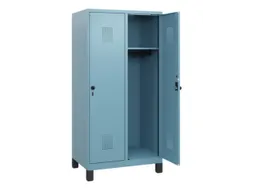 schoollocker,HxBxD 1630x800x500mm,2vak,vak B 400mm,draaigrendel,voeten