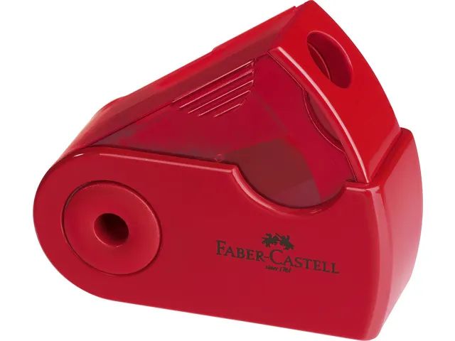 Taille-crayon Faber-Castell "Sleeve" Mini simple rouge/bleu