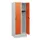 schoollocker,HxBxD 1630x600x500mm,2vak,vak B 300mm,draaigrendel,sokkel