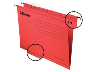 Hangmap Classic verticaal folio V-bodem rood - 1