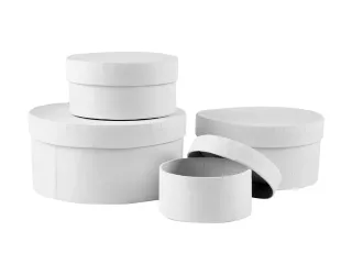 Doos Creativ Company rond Ø 8, 10, 12, 14cm, hoogte 4, 5, 6, 7cm 4 st - 4