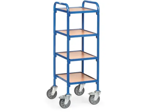 Bijzetwagens 32920 4 Etages Hout 250kg 320x470mm Ral5007