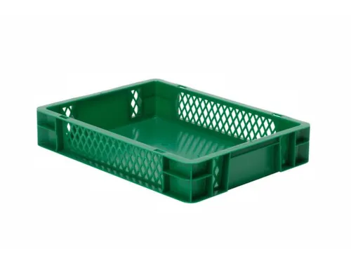 Euronorm-Stapelbak 7l 75x400x300mm Wanden Opengewerkt Bodem Gesloten