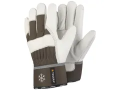 Tegera 56 koudebestendige lederen handschoenen, grijs/wit, maat 8, per