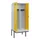 PBM-locker met bank,HxBxD 2120x800x815mm,2vak,vak B 400mm,draaigrendel
