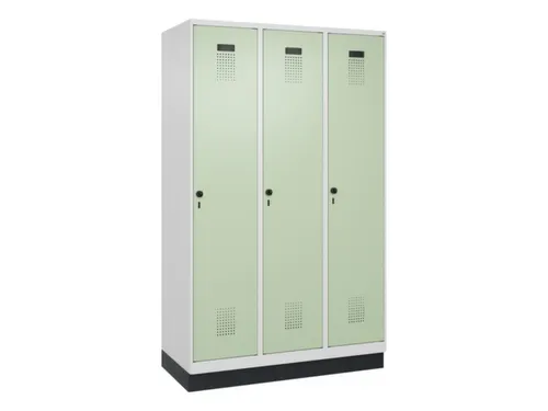 locker voor scheiding van kleding,HxBxD 1950x1200x500mm,3vak