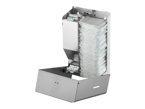 MediQo-line Maandverband- & tampondispenser klein RVS anti-fingerprint