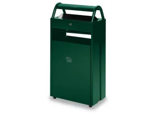 Combi-Asbak 8/60 liter Groen 960x480x250 Overkapping Verzinkt - 1