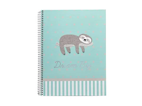 Spiraalblok Dream-Big A5 ruit 5mm HC, 90gr/160 bladzijdes. 2-motieven