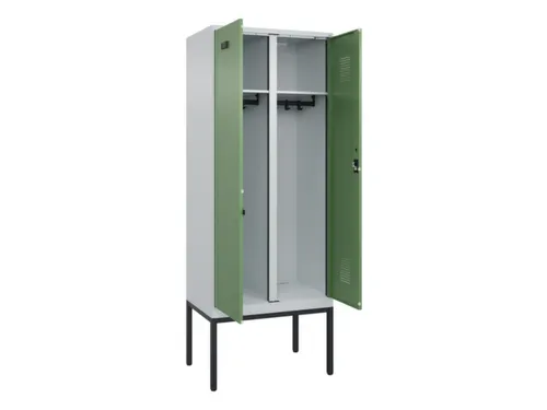 locker voor scheiding van kleding,HxBxD 2120x800x500mm,2vak