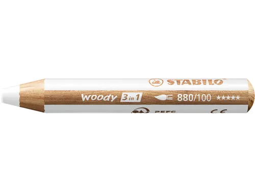 Kleurpotlood Stabilo Woody 880 3 In 1 Wit