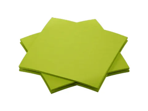 Servet 20x20cm BIO Dunisoft 1/4 vouw kiwi 2880 stuks