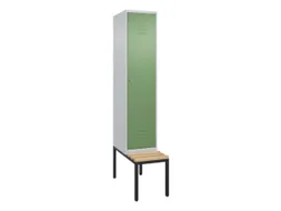 locker met bank,HxBxD 2120x400x815mm,1vak,vak B 400mm,cil.-slot