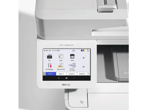 Zakelijke A4 kleurenlaserprinter met diverse papieropties, geavanceerd