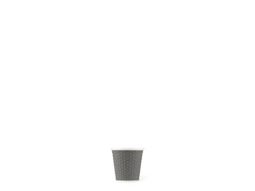 Beker porselein Les Artistes Paris 80ml met siliconen grip Grijs