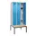 locker met bank,HxBxD 2120x900x815mm,3vak,vak B 300mm,draaigrendel
