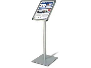 Infodisplay 800mm Din A4 Staand Zilver-Geanodiseerd - 1