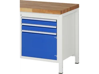 lade-/kastonderbouw,v. werkbank,HxBxD 620x580x650mm,1kast,2lade(n) - 1