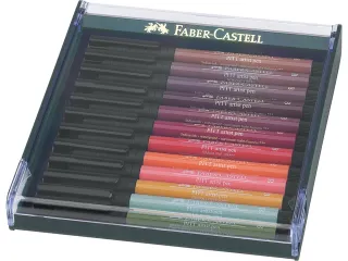 tekenstift Pitt Artist Pen Brush set 12 stuks Earth Tone - 2