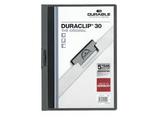 Klemmap Durable 2200 A4 3mm Antraciet/grijs - 1