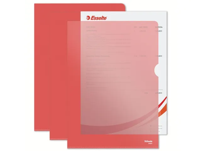 L-map Esselte Standaard A4 Pp Rood 0.11mm
