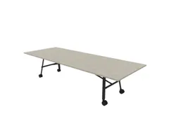 klaptafel,HxBxD 750x3200x1200mm,hoekig,4voeten donkergrijs,ovale buis