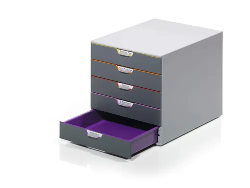 Ladenbox Durable Varicolor 5 laden grijs