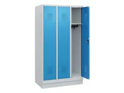schoollocker,HxBxD 1630x900x500mm,3vak,vak B 300mm,cil.-slot,sokkel
