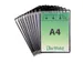 Zichtpaneel Tarifold A4 verticaal 230x343mm Zwart 10 stuks