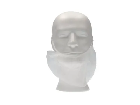 PP non woven baardmasker wit met 2 elastiek één maat 1000 Stuks
