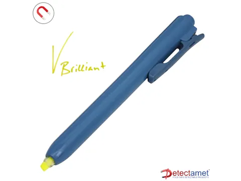 Surligneur détectable Detectamet clic jaune