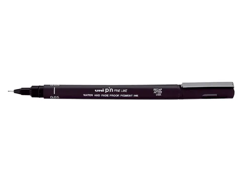 Fineliner Uni-ball Pin zwart 0.05mm